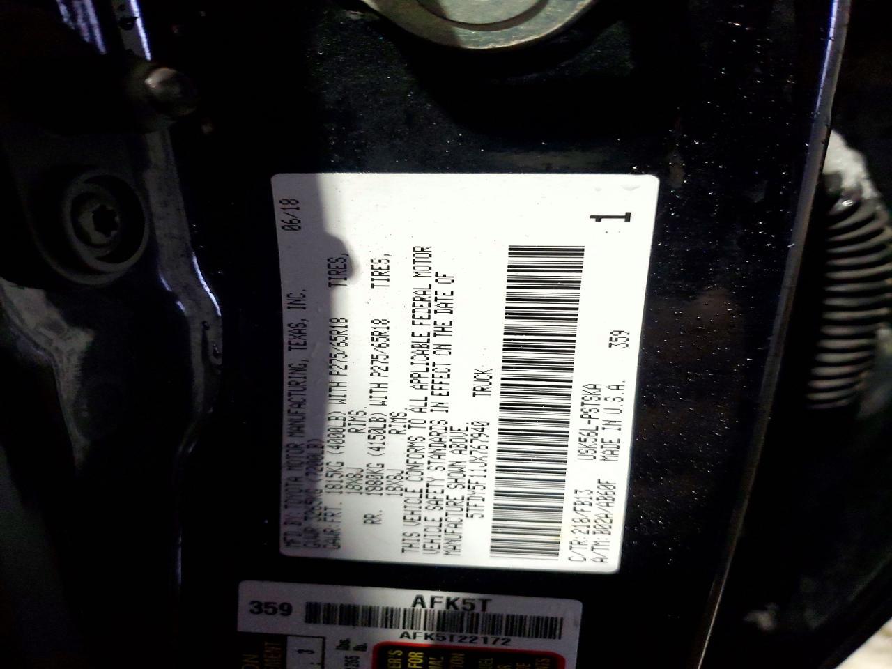 2018 Toyota Tundra SR5