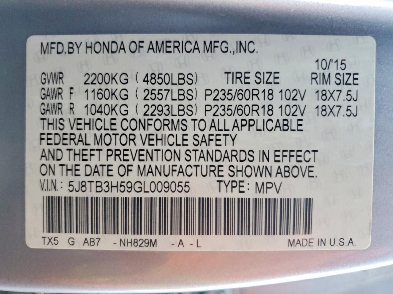 2016 Acura Rdx Technology