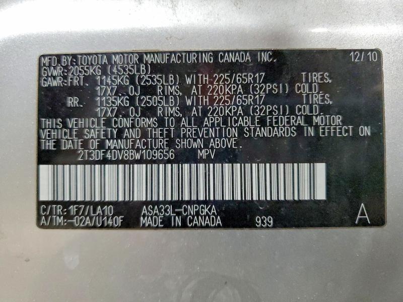 2011 Toyota Rav4 Limited