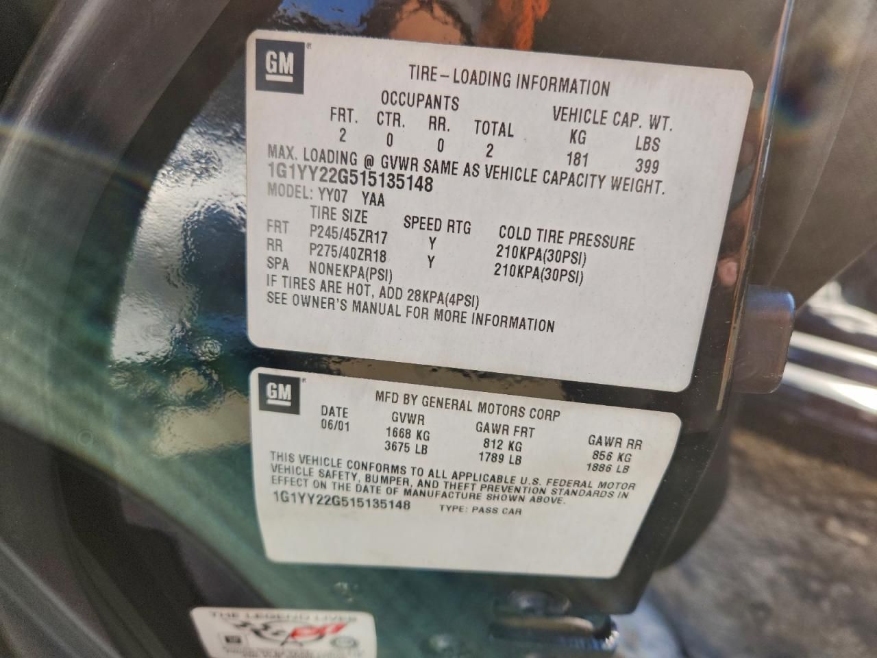 2001 Chevrolet Corvette