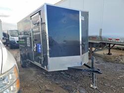Salvage trucks for sale at Woodhaven, MI auction: 2025 Us Cargo Cargo Trai-Header Trailer