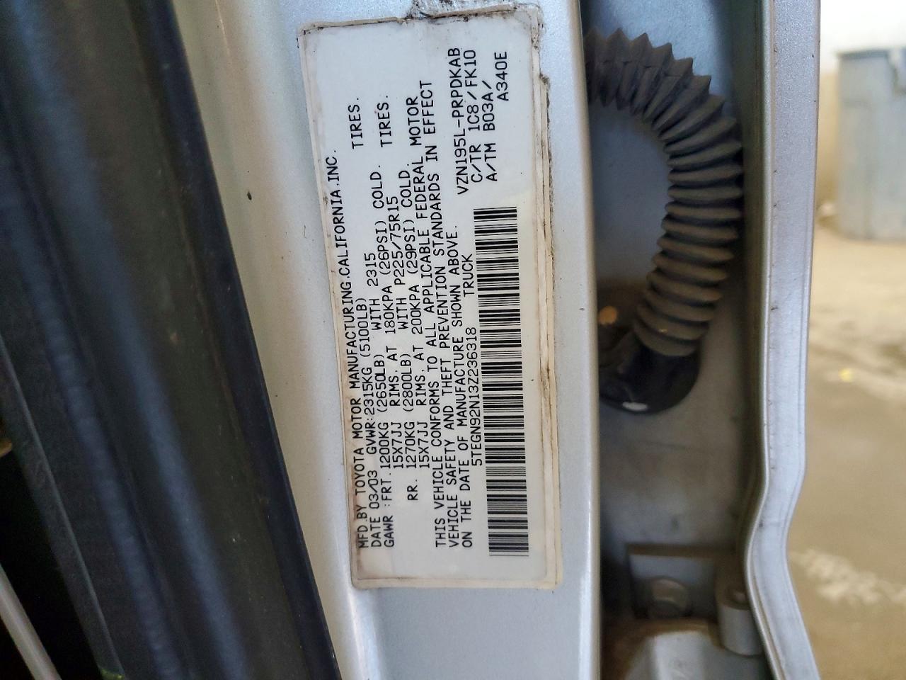 2003 Toyota Tacoma Prerunner V6