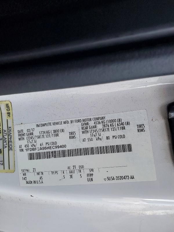 2017 Ford F250 Super Duty Utility / Service Truck