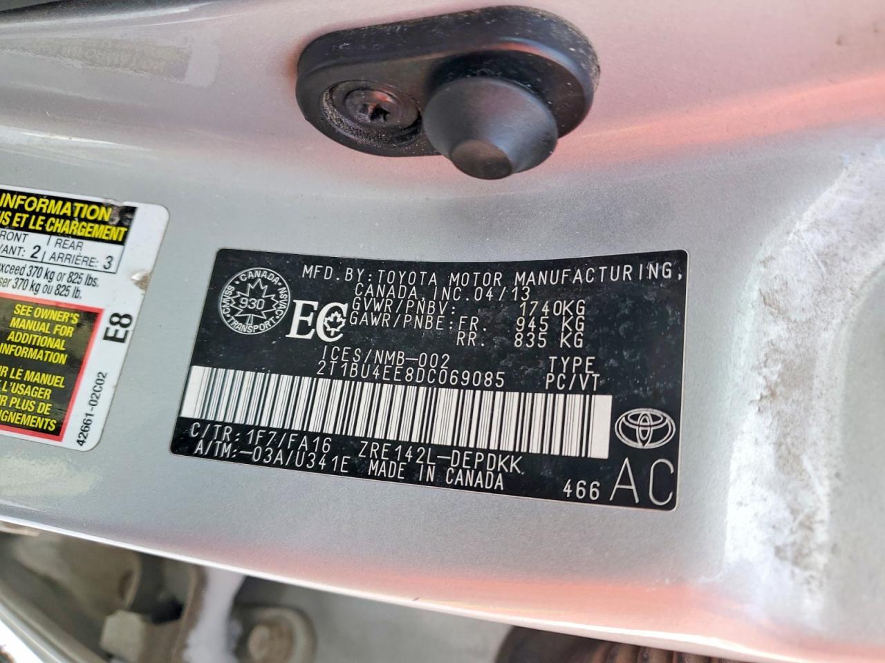 2013 Toyota Corolla Base