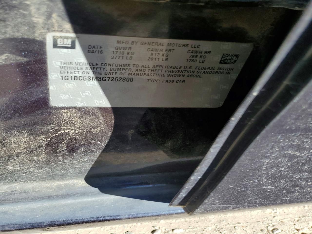 2016 Chevrolet Cruze ls