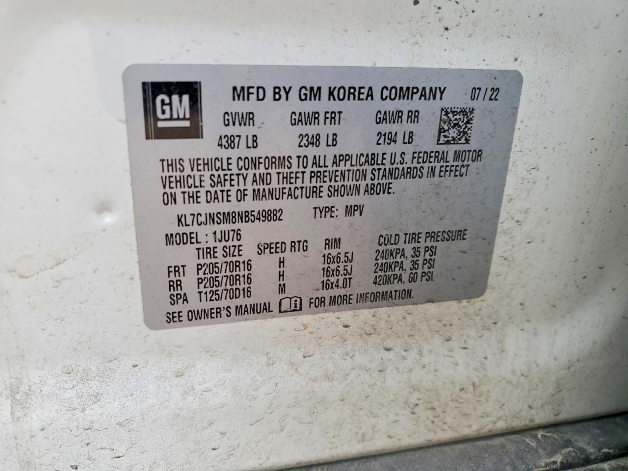 2022 Chevrolet Trax ls