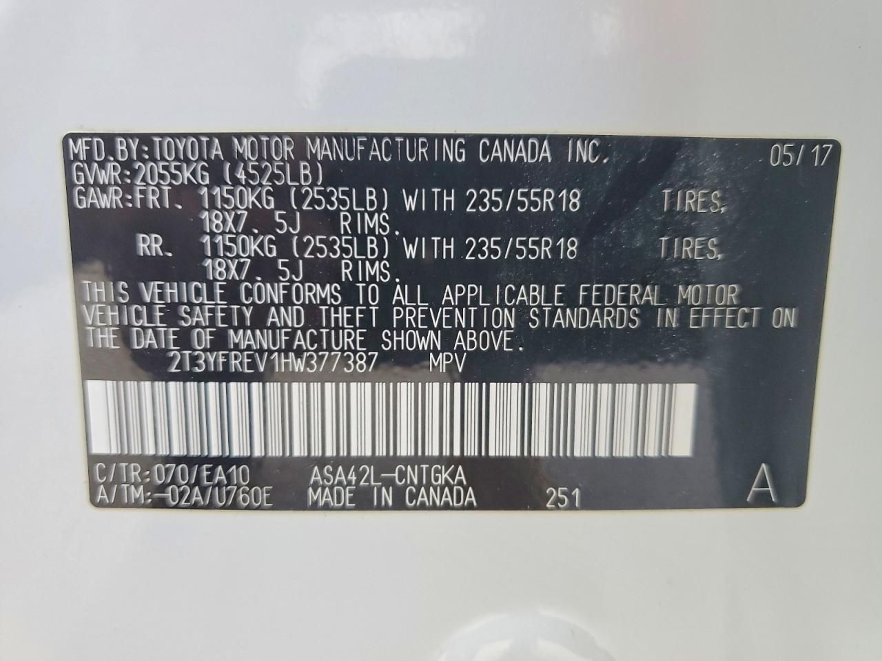 2017 Toyota Rav4 Limited