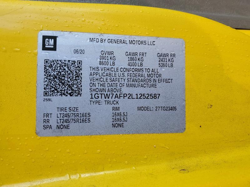 2020 GMC Savana 2500 Delivery Van