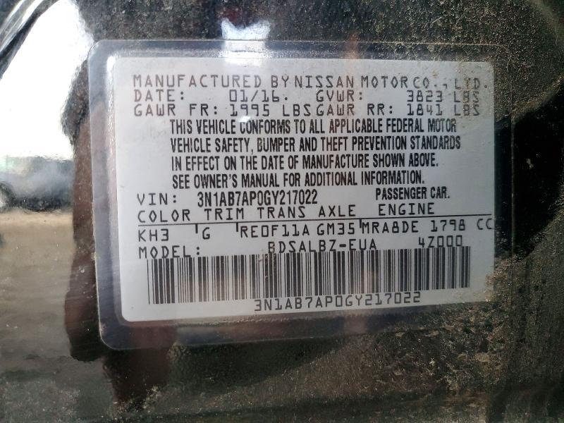 2016 Nissan Sentra s