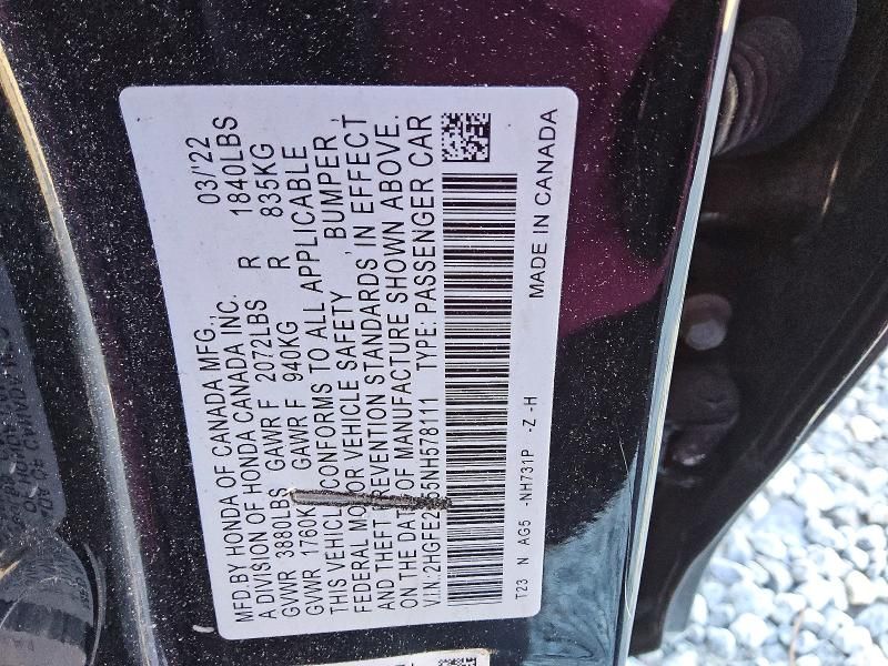 2022 Honda Civic Sport