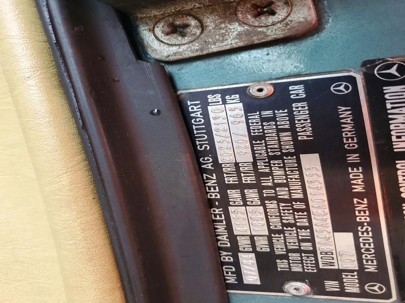 1984 Mercedes-Benz 380 sl