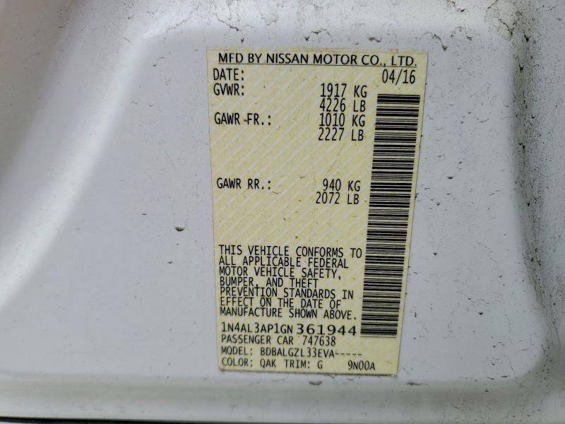 2016 Nissan Altima 2.5