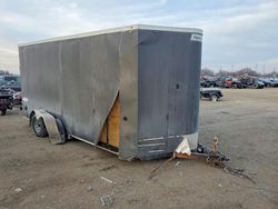 Salvage trucks for sale at Nampa, ID auction: 2020 Haulmark PP716T2-D Enclosed Cargo Trailer