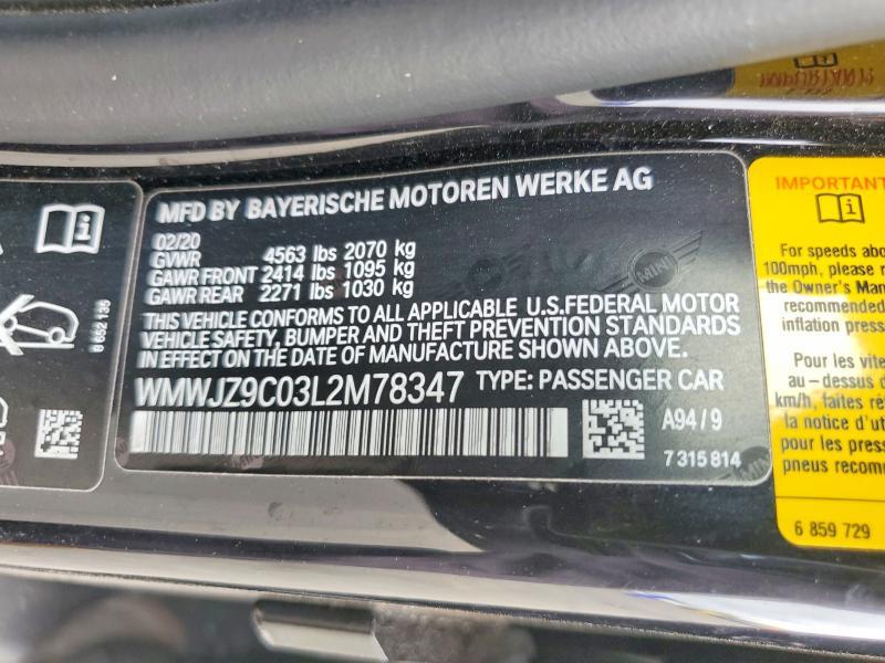 2020 Mini Cooper John Cooper Works Clubman