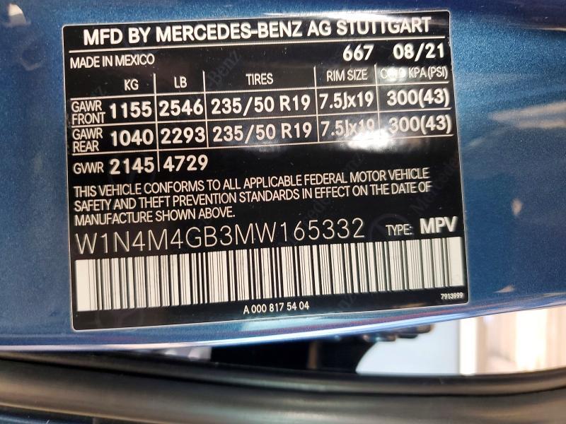 2021 Mercedes-Benz Glb 250