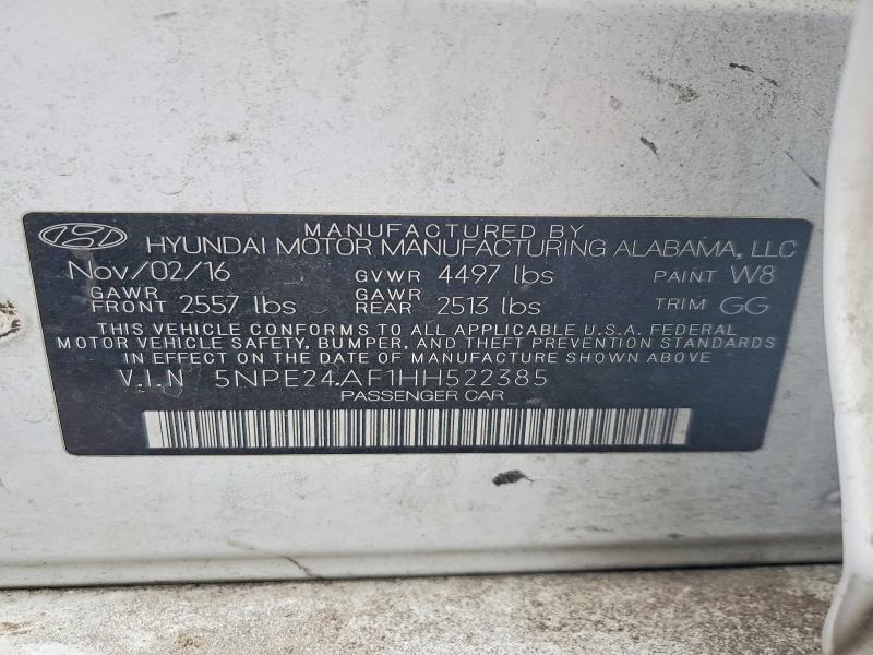 2017 Hyundai Sonata se