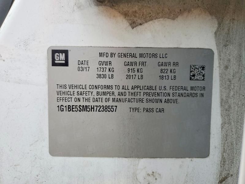 2017 Chevrolet Cruze lt