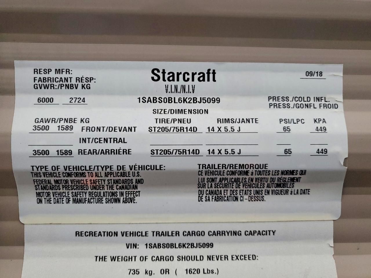 2019 Starcraft Autumn RID