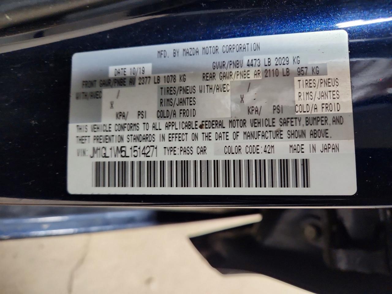 2020 Mazda 6 Touring