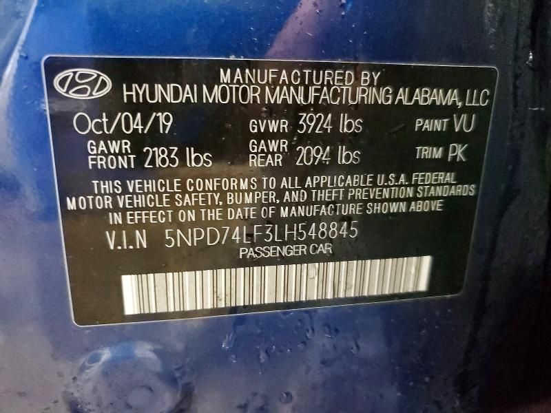 2020 Hyundai Elantra se