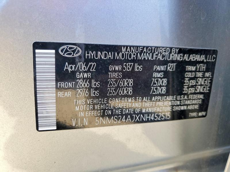 2022 Hyundai Santa fe sel