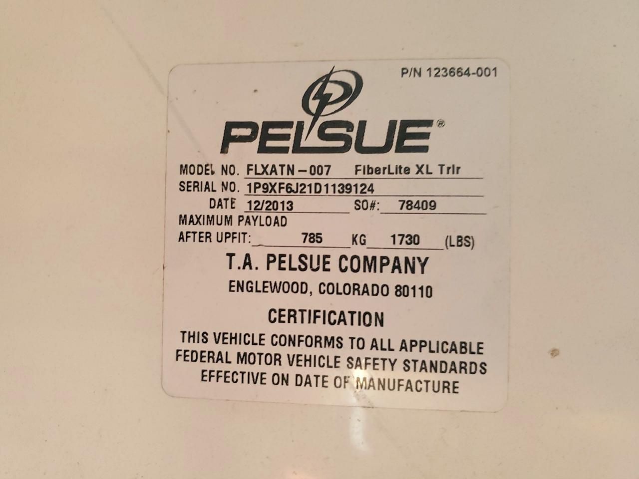 2013 Pelsue Fiber Optic Splicing Trailer