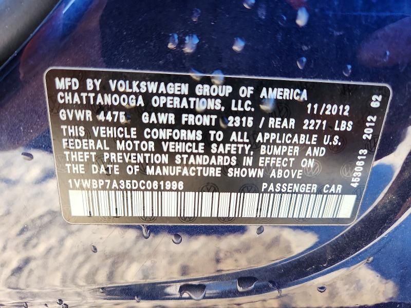 2013 Volkswagen Passat se