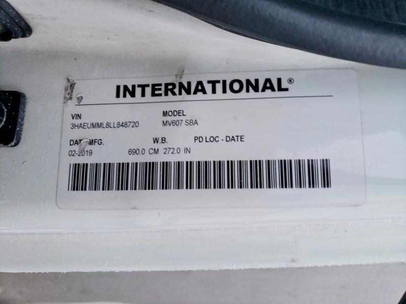2020 International Mv607 box Truck