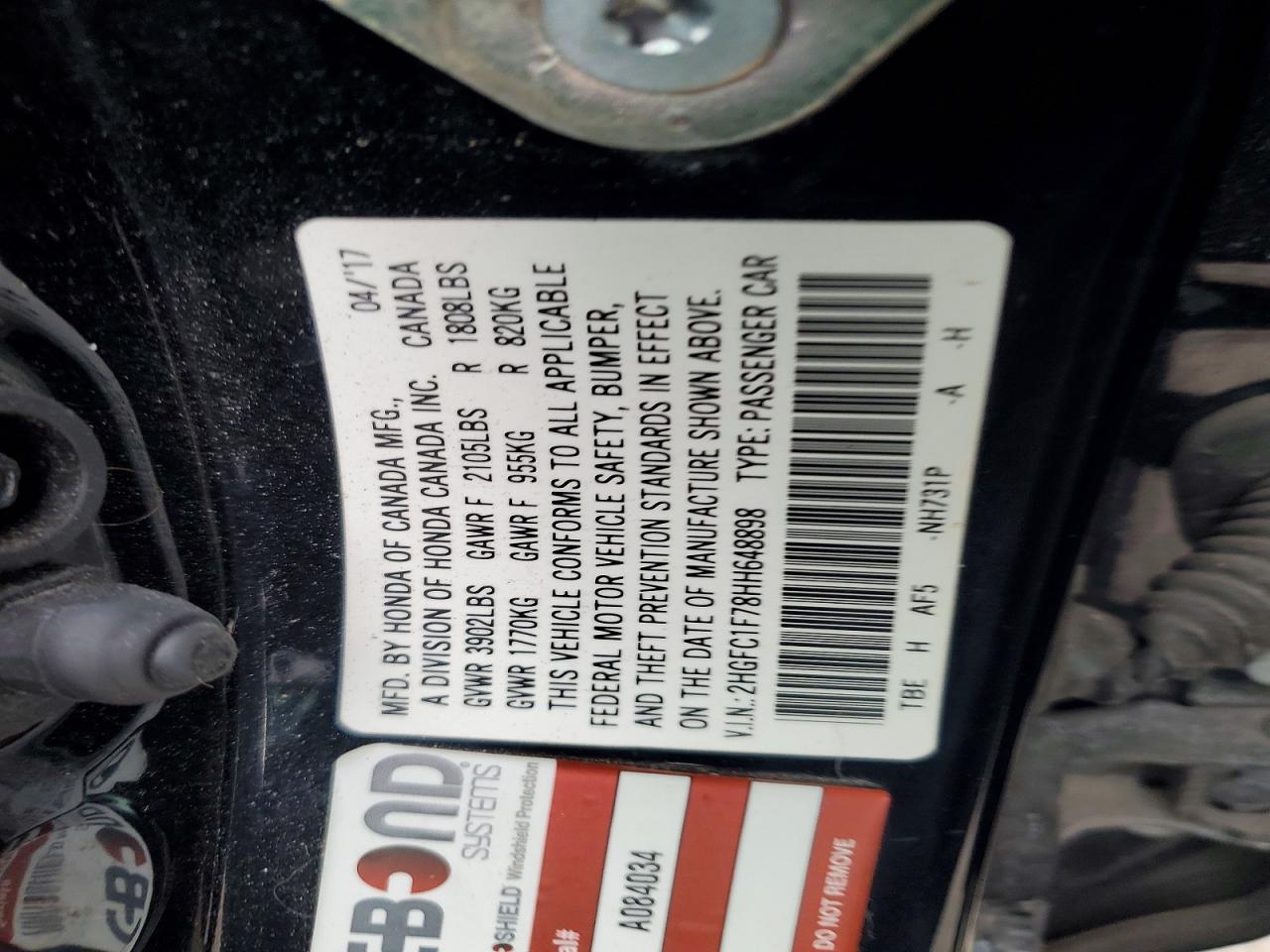 2017 Honda Civic exl