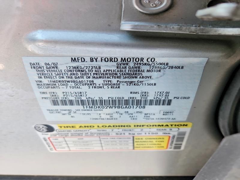 2008 Ford Taurus x sel