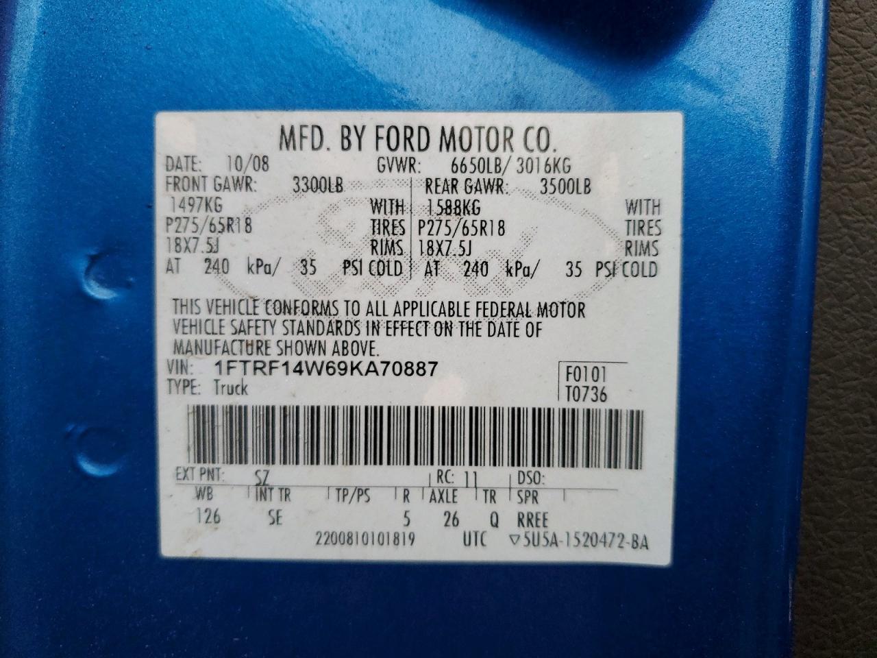 2009 Ford F150