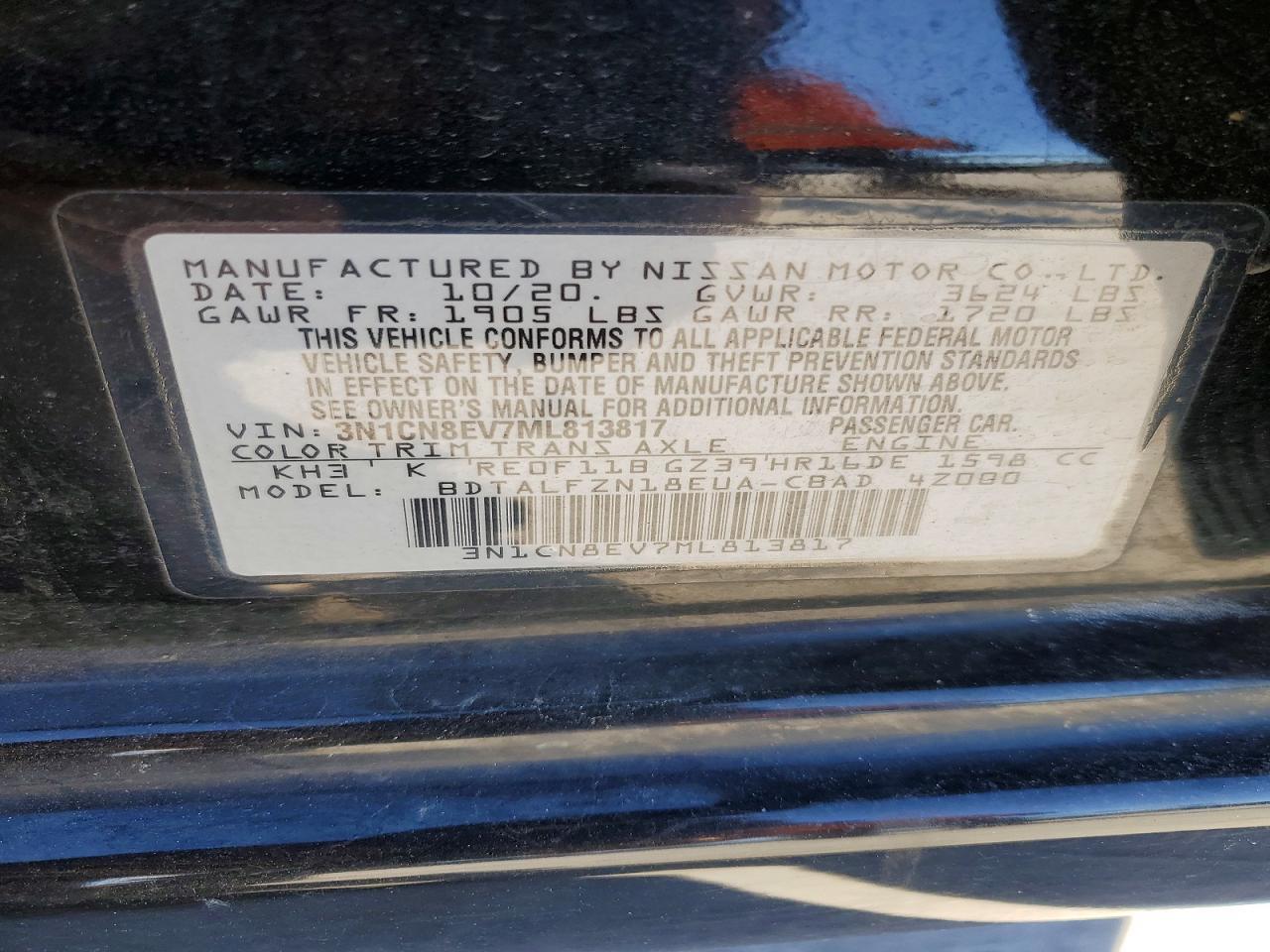 2021 Nissan Versa sv