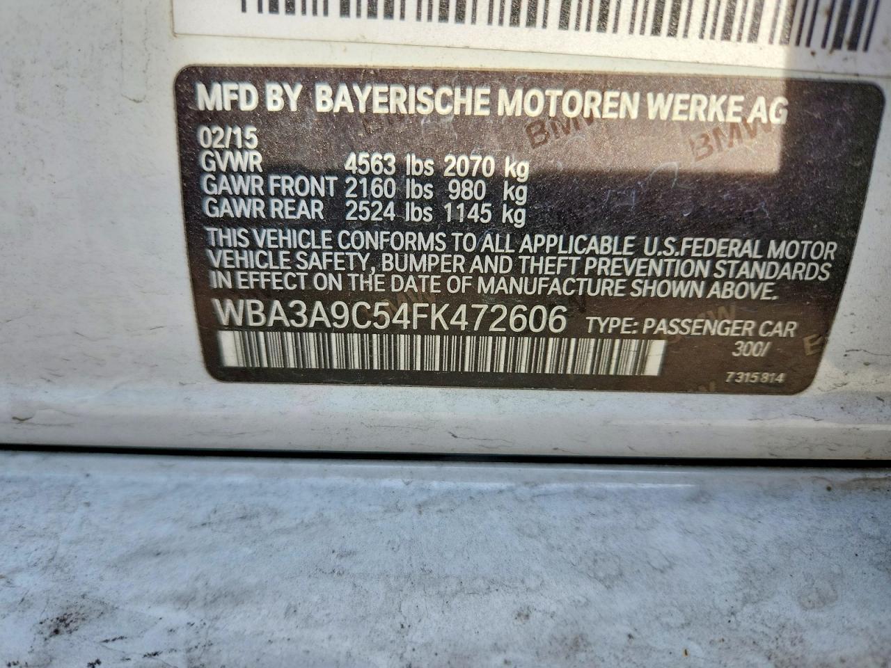 2015 BMW 335 i