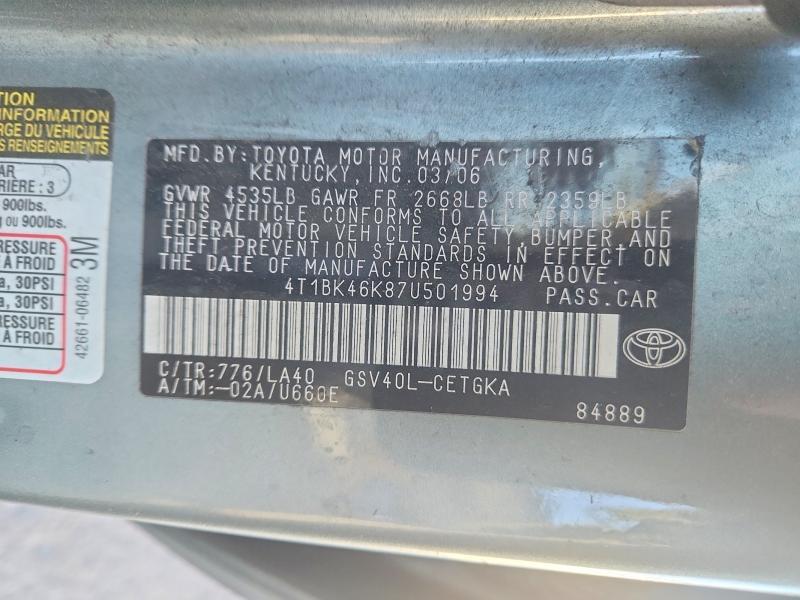 2007 Toyota Camry le