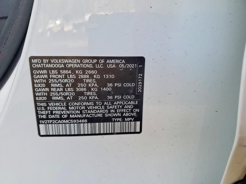 2021 Volkswagen Atlas sel Premium