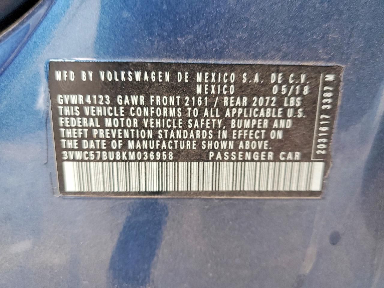 2019 Volkswagen Jetta s