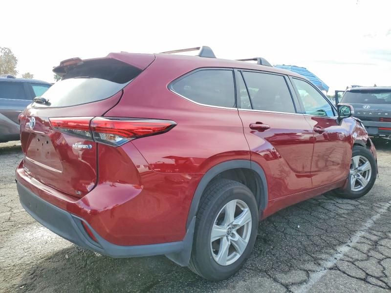 2021 Toyota Highlander Hybrid le
