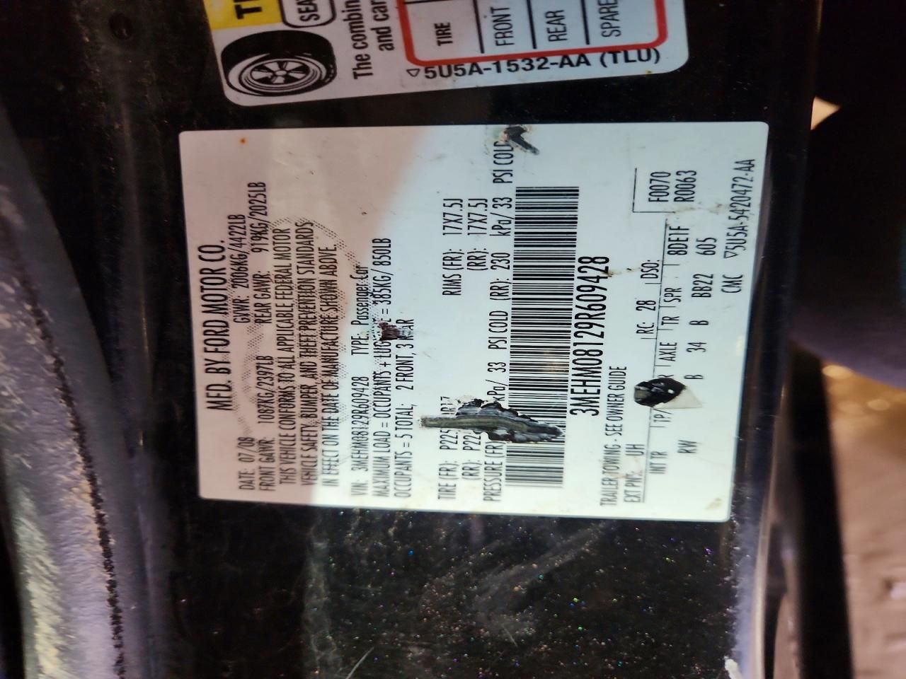 2009 Mercury Milan Premier