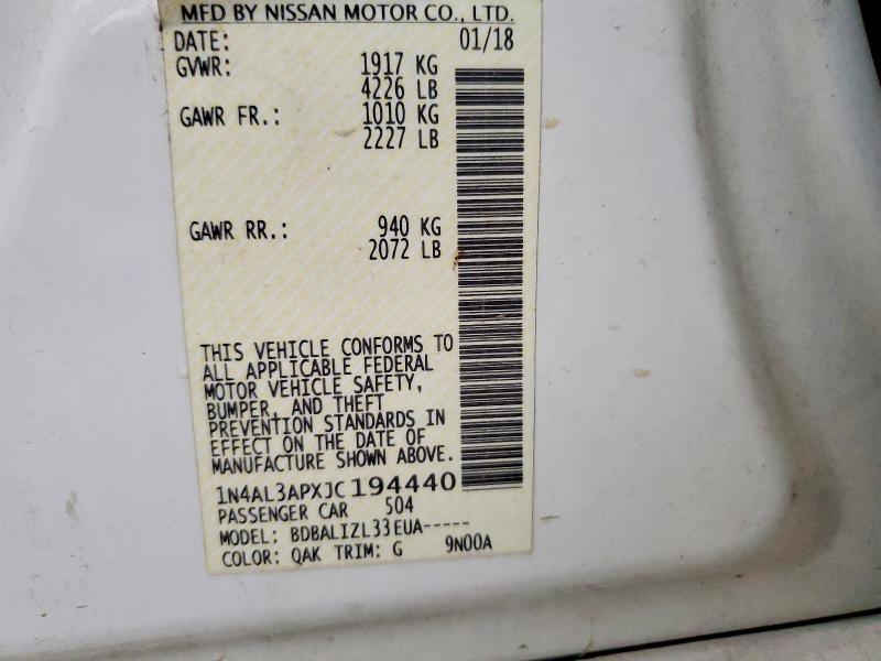 2018 Nissan Altima 2.5