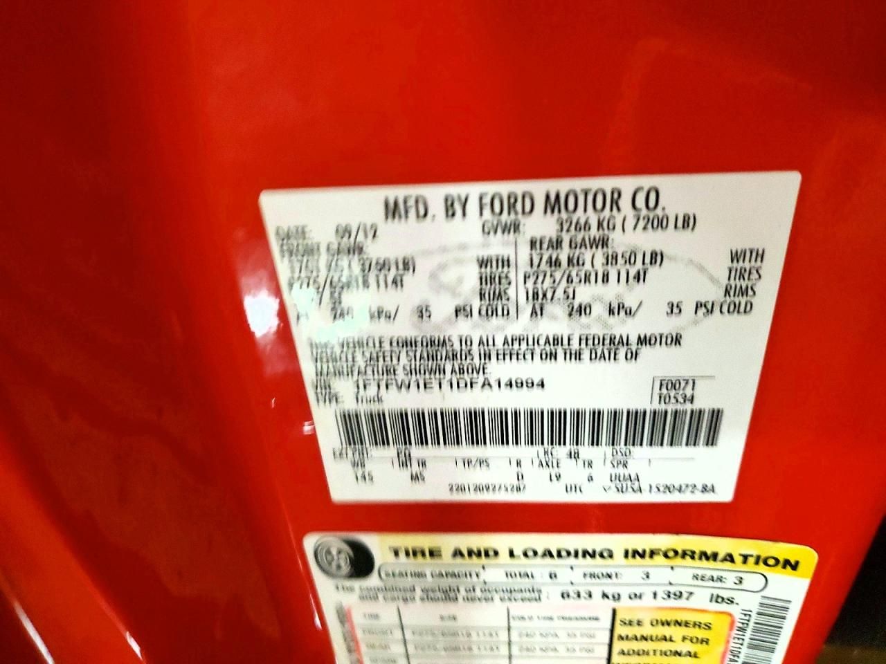 2013 Ford F150 Supercrew