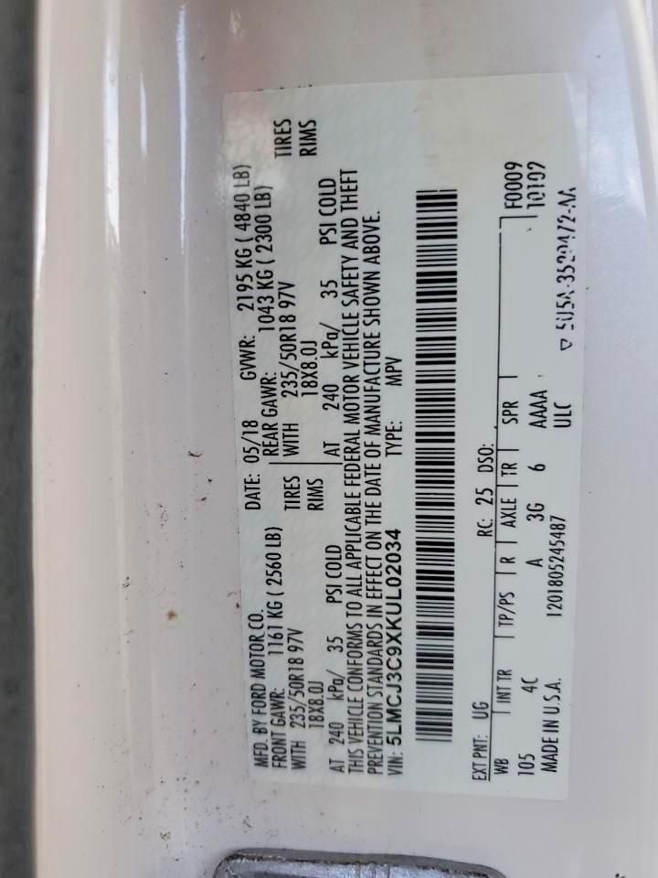 2019 Lincoln Mkc Reserve