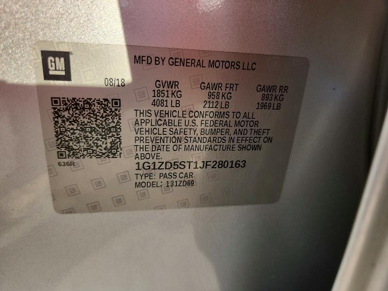 2018 Chevrolet Malibu lt