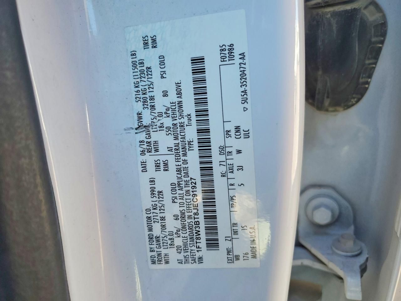 2018 Ford F350 Super Duty