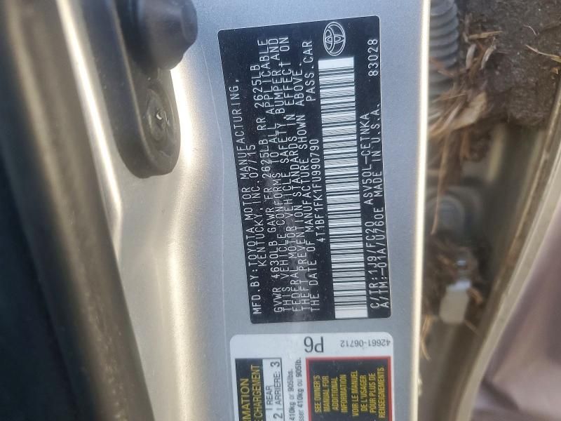 2015 Toyota Camry le