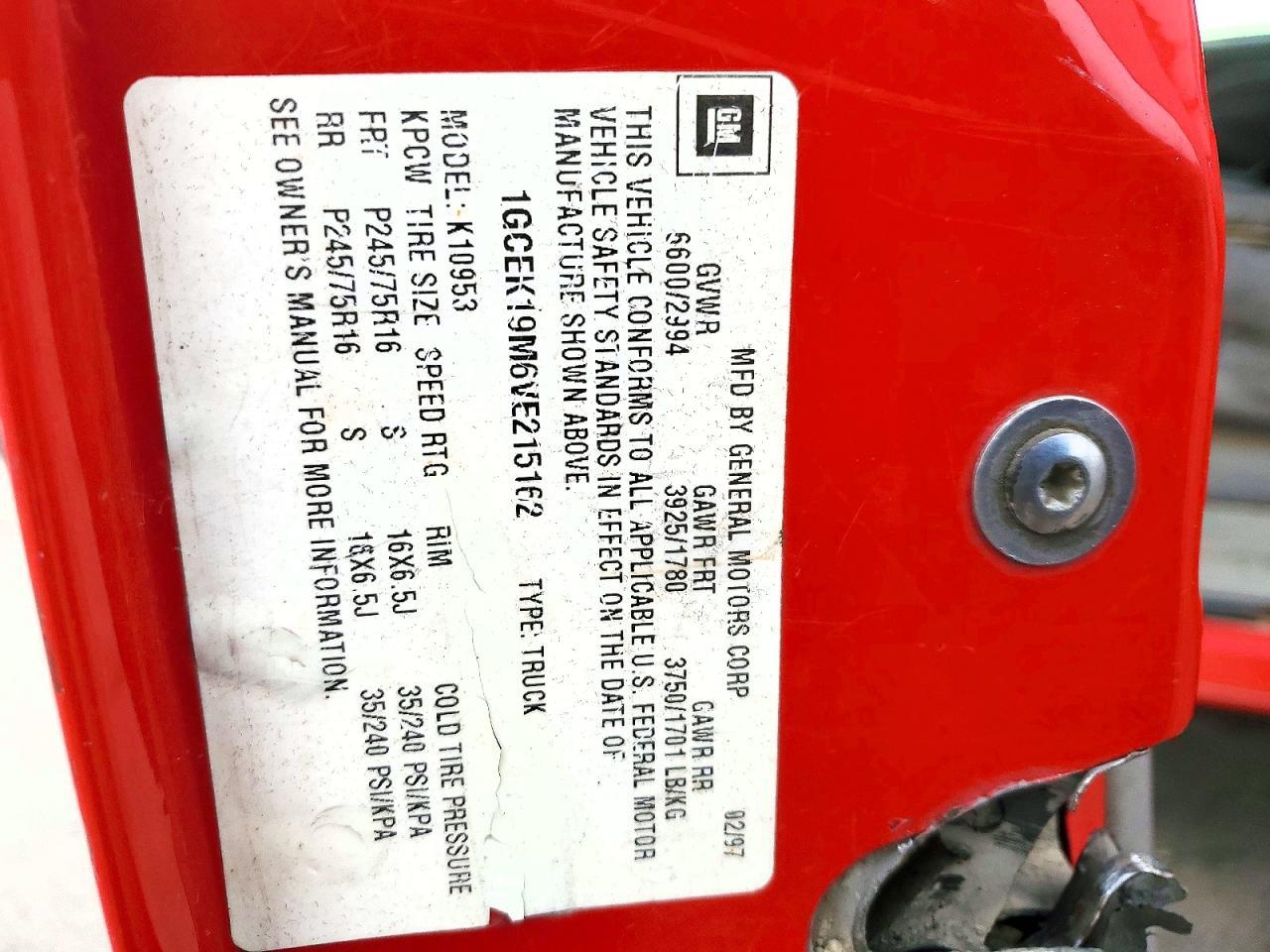 1997 Chevrolet Gmt-400 K1500