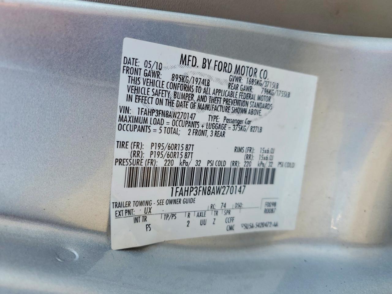 2010 Ford Focus se