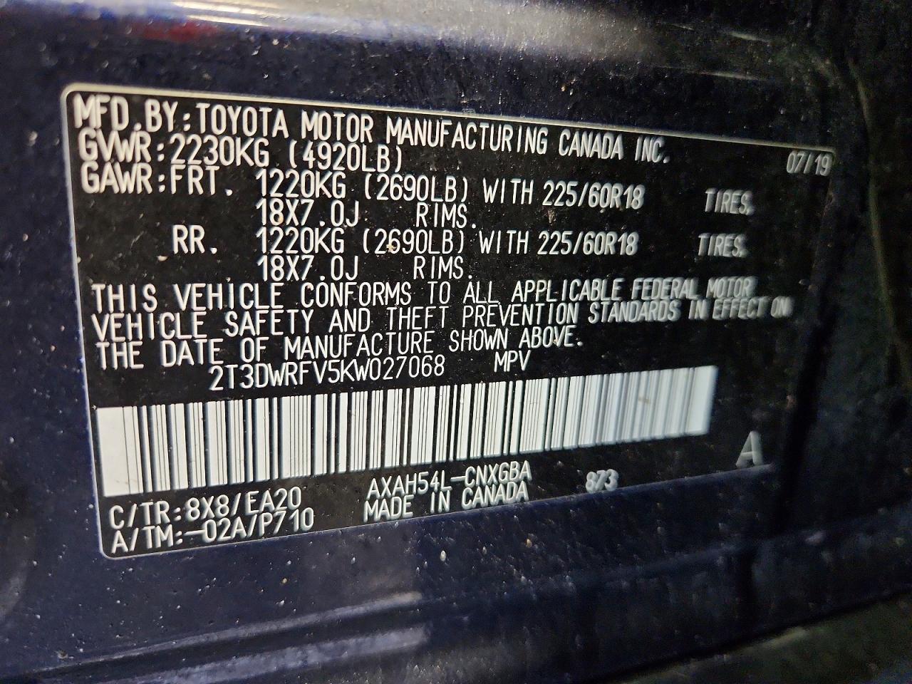2019 Toyota Rav4 Limited