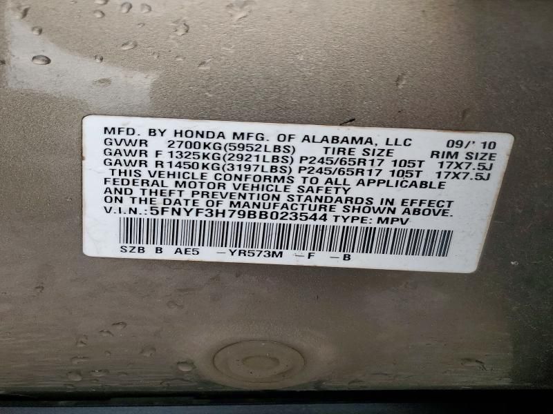 2011 Honda Pilot Exln