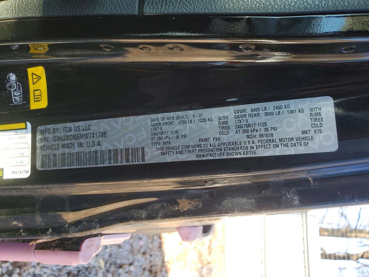 2021 Jeep Wrangler Unlimited Sport