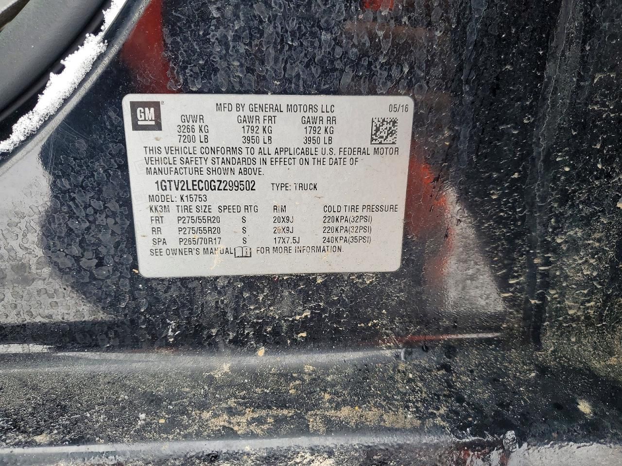 2016 GMC Sierra K1500